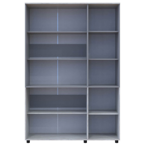 Фото шафи ТОРН 3 ДСП полиці ДОРОС (DOROS) сосна натті / сірий – вигляд спереду наповнення