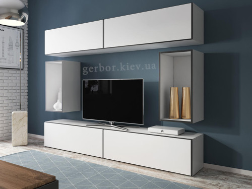 Фото комплекта мебели для гостиной ROCO 1 CAMA MEBLE белый + черный / белый