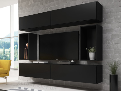 Фото комплекта мебели для гостиной ROCO 1 CAMA MEBLE черного цвета