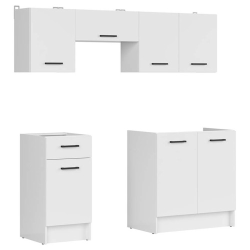 Фото комплекту меблів для кухні SARA LINE 180 BRW – вигляд збоку