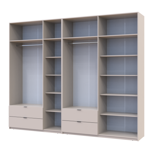 ЛУКАС Шафа з антресоллю 3+4 ДСП ДОРОС (DOROS) 295х50х240