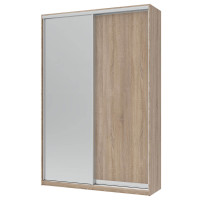 СІТІ ЛАЙТ Шафа-купе 1 ДСП / 1 Дзеркало ДОРОС (DOROS) 150x45x225