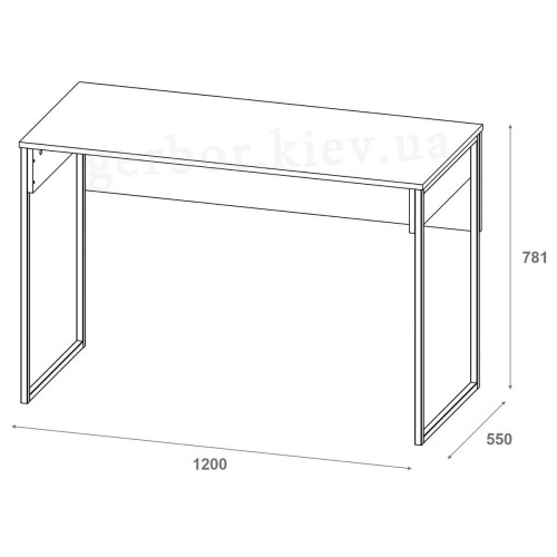 Фото письмового столу БАРТ ЛАЙТ ДОРОС (DOROS) – розміри