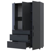 ТОРН Шафа 3 ДСП/3Ш штанга ДОРОС (DOROS) антрацит