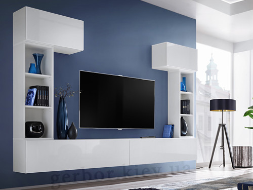 Фото гостиной BLOX II WW ASM MEBLE белый / белый глянец