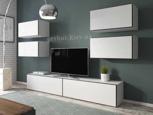 Фото комплекта мебели для гостиной ROCO 2 CAMA MEBLE белый + черный / белый