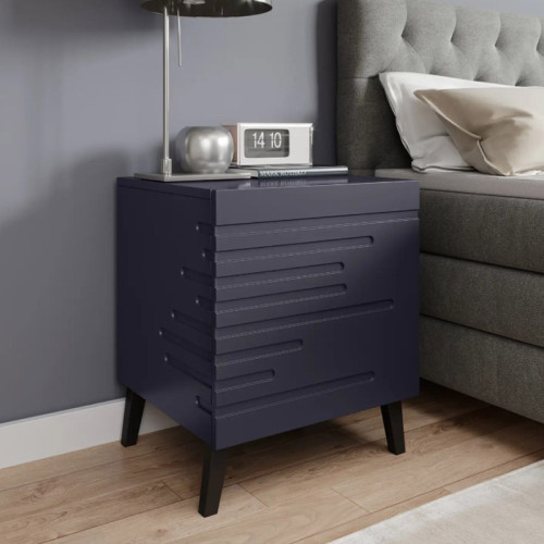 Фото комплекта из двух тумбочек NOVA CAMA MEBLE темно-синий – тумба в интерьере