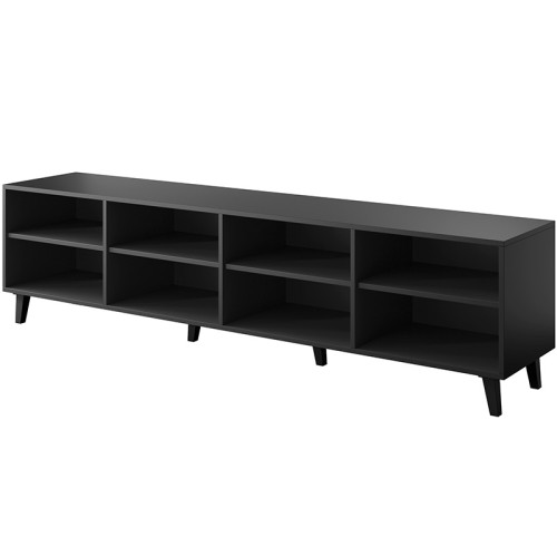 Фото тумби ТВ ETNA 200 4D CAMA MEBLE  чорний / дуб крафт – наповнення