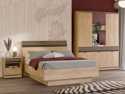 Фото шафи з дзеркалом FERRO FE09 LIVEO в інтер'єрі спальні