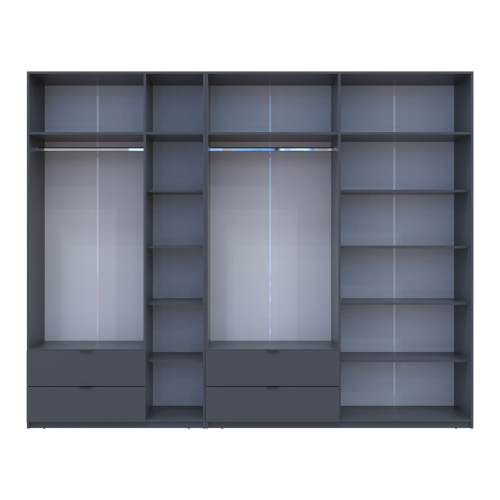 ЛУКАС Шафа з антресоллю 3+4 ДСП ДОРОС (DOROS) 300х50х240