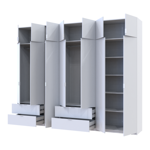 ЛУКАС Шафа з антресоллю 3+4 ДСП ДОРОС (DOROS) 300х50х240