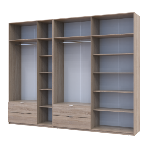 ЛУКАС Шафа з антресоллю 3+4 ДСП ДОРОС (DOROS) 300х50х240