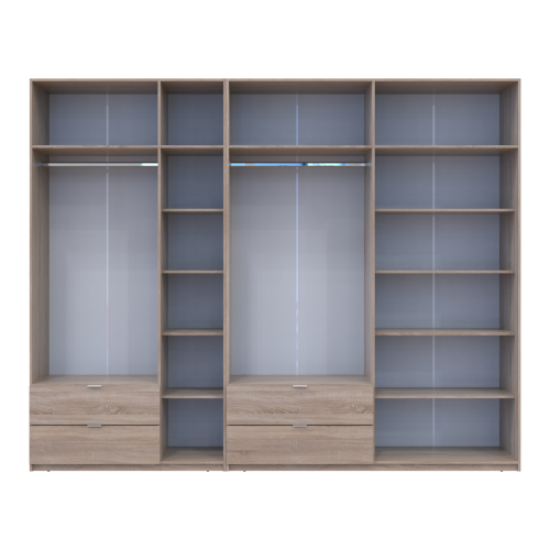 ЛУКАС Шафа з антресоллю 3+4 ДСП ДОРОС (DOROS) 300х50х240