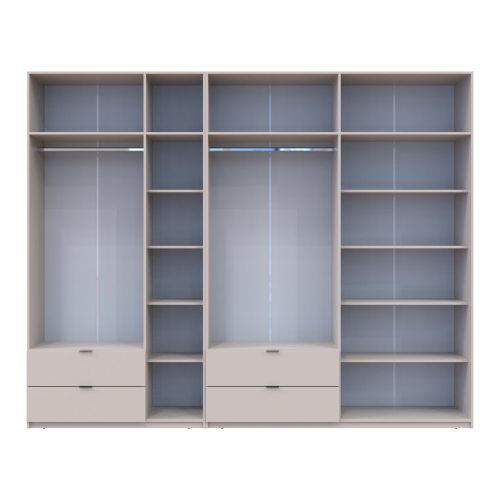 ЛУКАС Шафа з антресоллю 3+4 ДСП ДОРОС (DOROS) 300х50х240