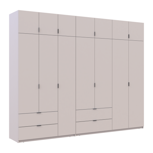 ЛУКАС Шафа з антресоллю 3+4 ДСП ДОРОС (DOROS) 300х50х240