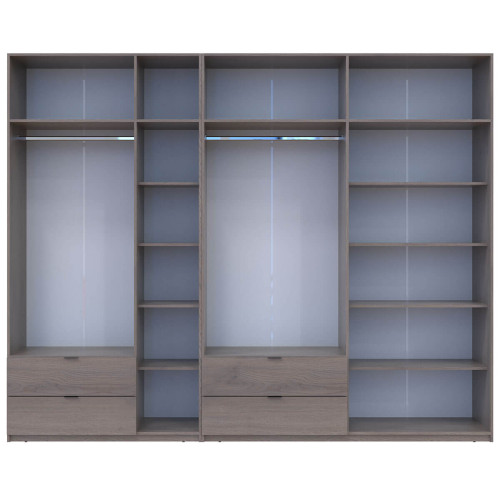 ЛУКАС Шафа з антресоллю 3+4 ДСП ДОРОС (DOROS) 300х50х240