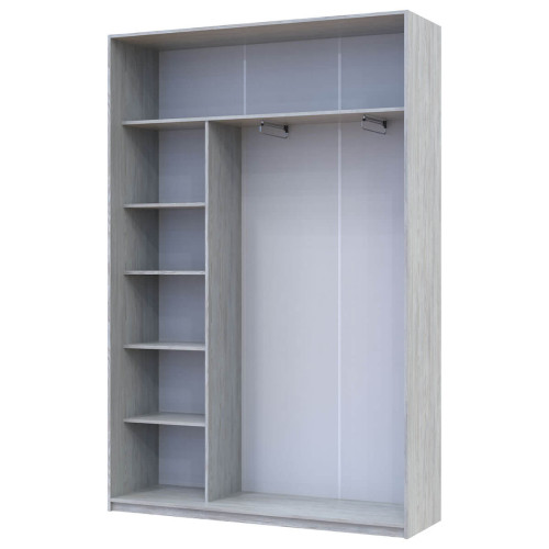 Фото шафи-купе 2 ДСП СІТІ ЛАЙТ ДОРОС (DOROS) 150x45x225 сосна натті – наповнення