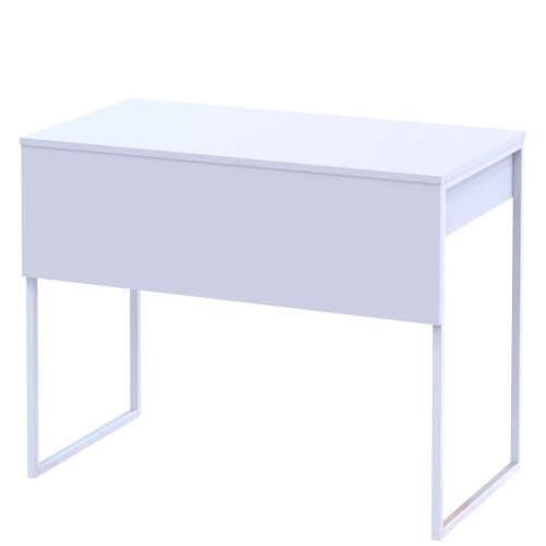 Фото білого письмового столу з полицею БАРТ ДОРОС (DOROS) – тильна сторона