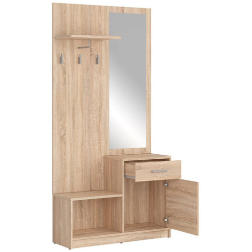 Фото прихожей NEPO PLUS PPK BRW  дуб сонома - наполнение