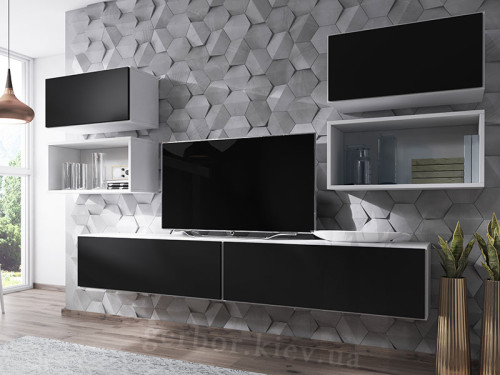 Фото комплекта мебели для гостиной ROCO 3 CAMA MEBLE белый / черный