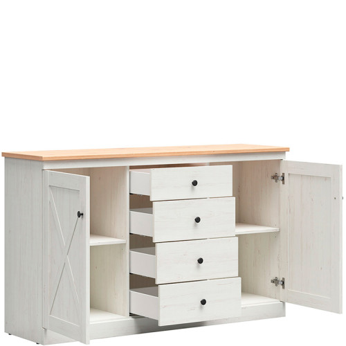 Фото комоду FRIJA KOM2D4S BRW – наповнення