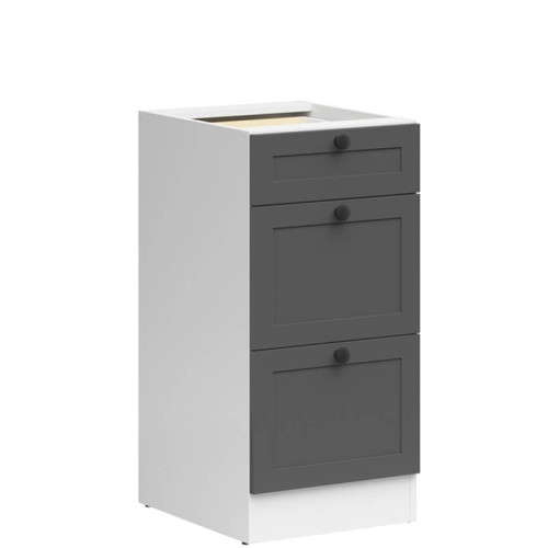 Фото тумби JUNONA LINE D3S/40/82 BBL BRW графіт – вигляд збоку