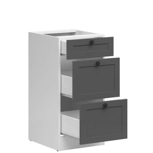 Фото тумби JUNONA LINE D3S/40/82 BBL BRW графіт – наповнення