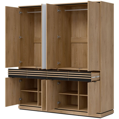 Фото шафи з дзеркалами FERRO FE11 LIVEO – вигляд збоку наповнення