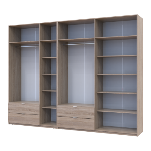 ЛУКАС Шафа з антресоллю 3+4 ДСП ДОРОС (DOROS) 315х50х240