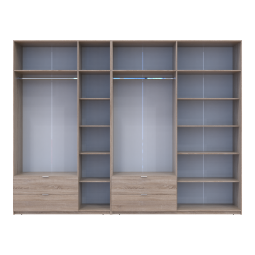 ЛУКАС Шафа з антресоллю 3+4 ДСП ДОРОС (DOROS) 315х50х240