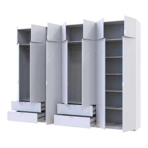 ЛУКАС Шафа з антресоллю 3+4 ДСП ДОРОС (DOROS) 315х50х240