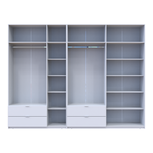 ЛУКАС Шафа з антресоллю 3+4 ДСП ДОРОС (DOROS) 315х50х240