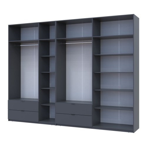 ЛУКАС Шафа з антресоллю 3+4 ДСП ДОРОС (DOROS) 315х50х240