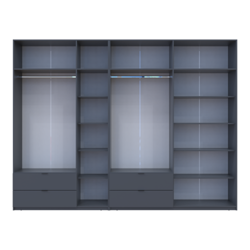 ЛУКАС Шафа з антресоллю 3+4 ДСП ДОРОС (DOROS) 315х50х240