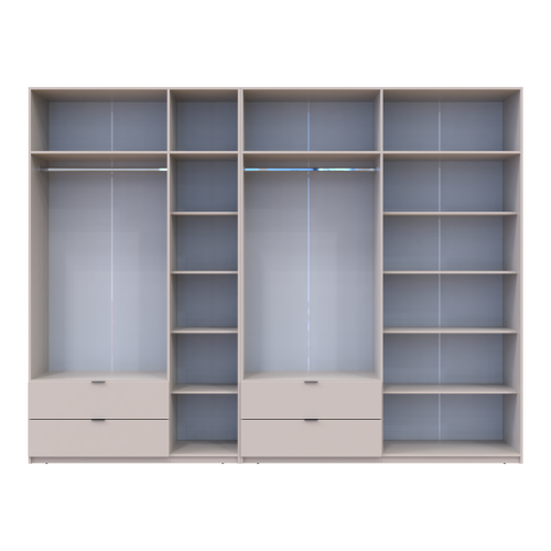 ЛУКАС Шафа з антресоллю 3+4 ДСП ДОРОС (DOROS) 315х50х240