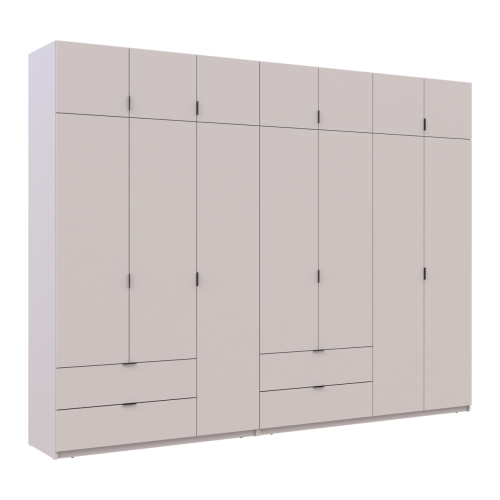 ЛУКАС Шафа з антресоллю 3+4 ДСП ДОРОС (DOROS) 315х50х240