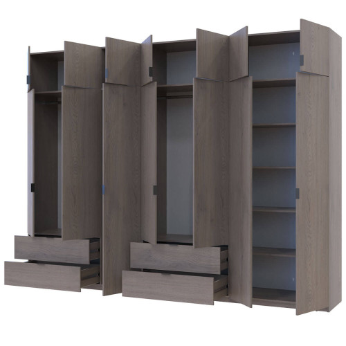 ЛУКАС Шафа з антресоллю 3+4 ДСП ДОРОС (DOROS) 315х50х240