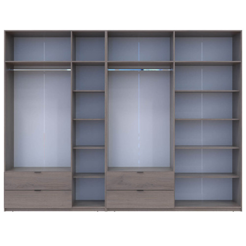 ЛУКАС Шафа з антресоллю 3+4 ДСП ДОРОС (DOROS) 315х50х240