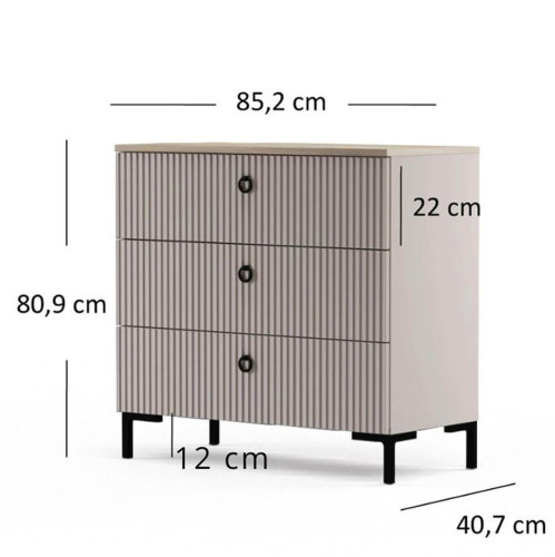 Фото комода DOMINICA 3S MEBELBOS – розміри