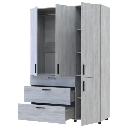 Фото шафи ТОРН 3 ДСП/3Ш штанга ДОРОС (DOROS) сосна натті – наповнення