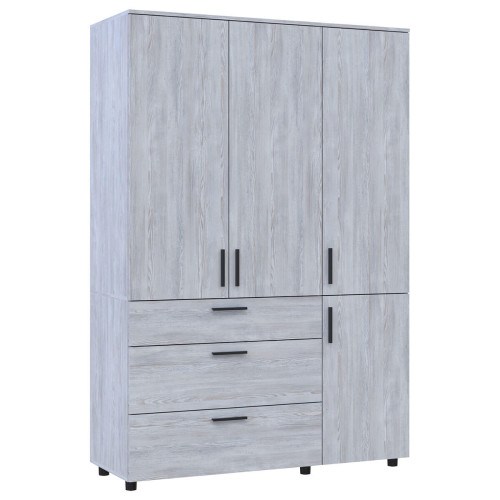 Фото шафи ТОРН 3 ДСП/3Ш штанга ДОРОС (DOROS) сосна натті – вигляд збоку