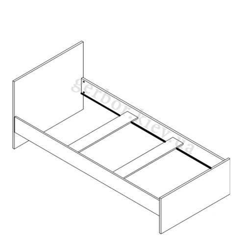 Фото ліжка ЗЛАТА LOZ/90 БРВ - каркас