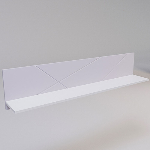 Фото полки Х-СКАУТ Х-14 Санти белый / розовый - вид спереди