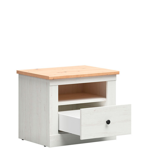 Фото приліжкової тумби FRIJA KOM1S BRW – наповнення