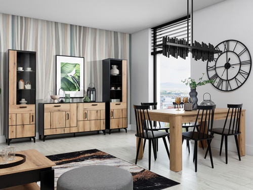 Фото правої вітрини S-LINE SL06 LIVEO BOGFRAN в інтер'єрі їдальні