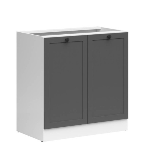 Фото тумби JUNONA LINE D2D/80/82 BBL BRW графіт – вигляд збоку