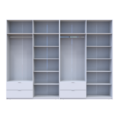 ЛУКАС Шафа з антресоллю 4+4 ДСП ДОРОС (DOROS) 320х50х240