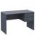 Фото письмового столу T2 ДОРОС (DOROS) графіт – вигляд збоку