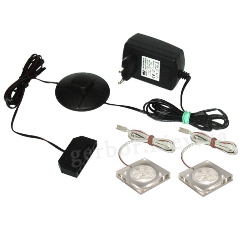 На фото подсветка для навесной витрины TIFFANY 1W MEBELBOS