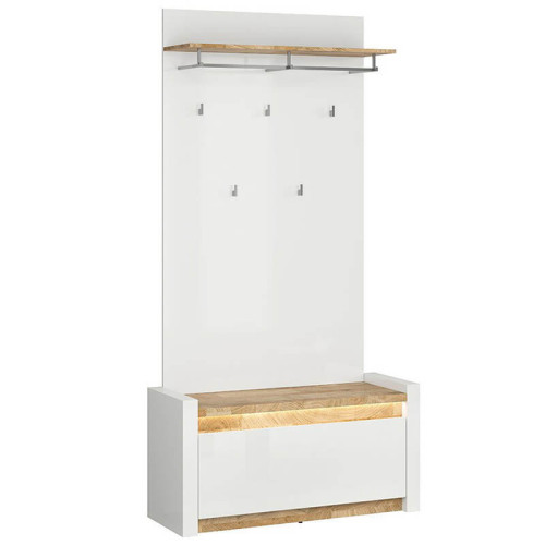 Фото вешалки ALAMEDA WIE BRW с обувной тумбой